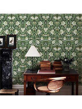 Vintage Floral Wallpaper Peel and Stick Wallpaper Removable for Wall Murals